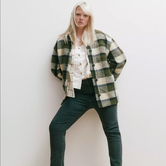 Madewell Belrose Shirt-Jacket in Maran Plaid - Picture 12 of 12